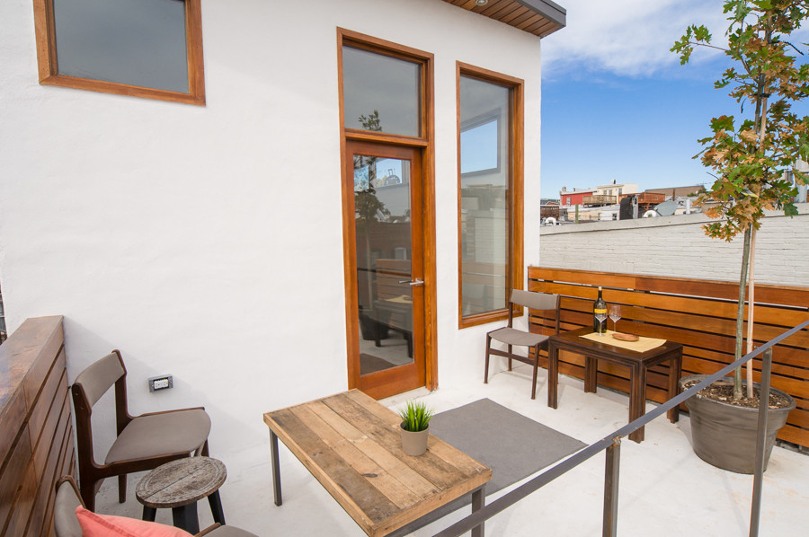 Baltimore City Modern Townhouse Renovation Modern Deck Baltimore