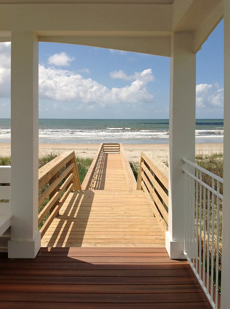 Beach House Beach Style Deck Detroit by VanBrouck & Associates