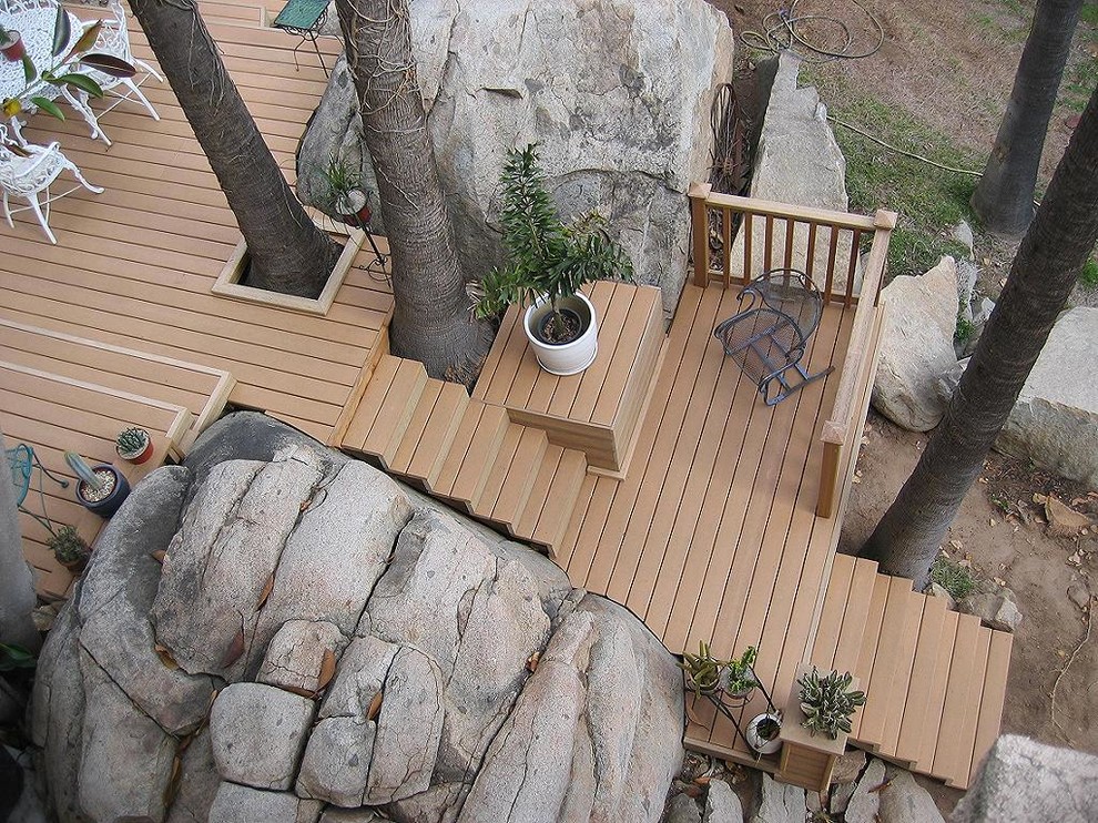 Aménagement d'une terrasse craftsman.