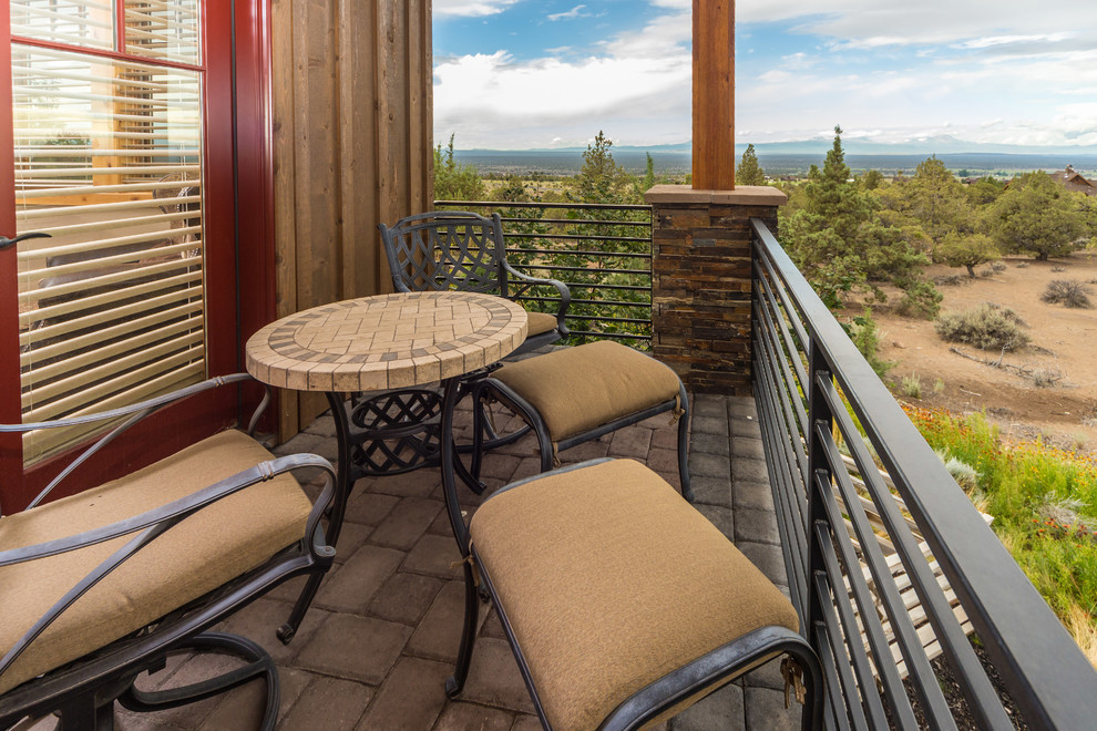 Brasada Ranch home private master suite balcony Rustic Deck Other