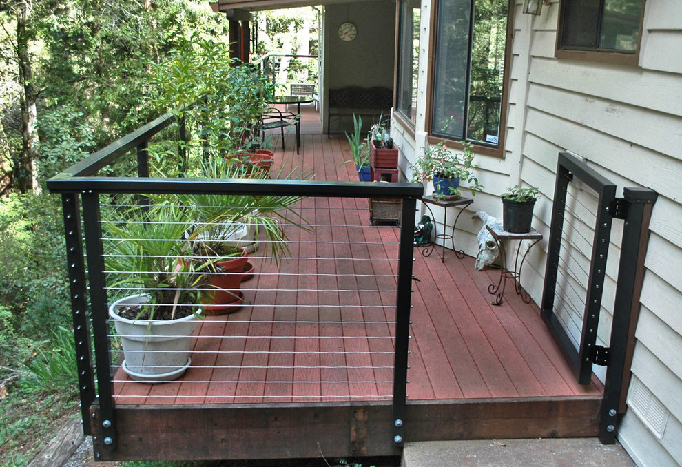 Bronze Railing System in Scotts Valley, CA Traditional Deck