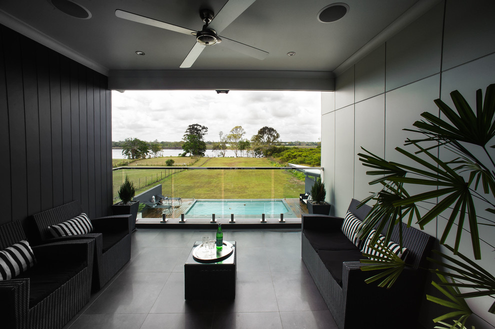 Moderne Terrasse in Brisbane