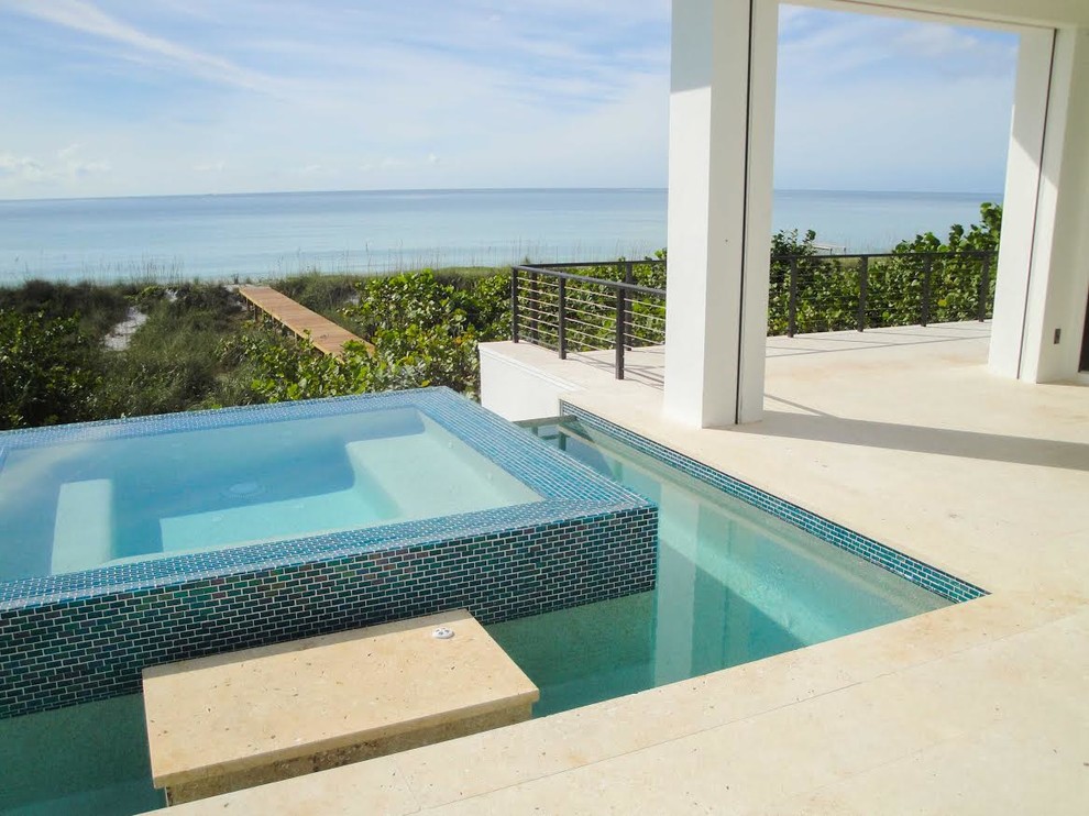 Cable Railing - Contemporary - Pool - Tampa - by Mullet's Aluminum ...