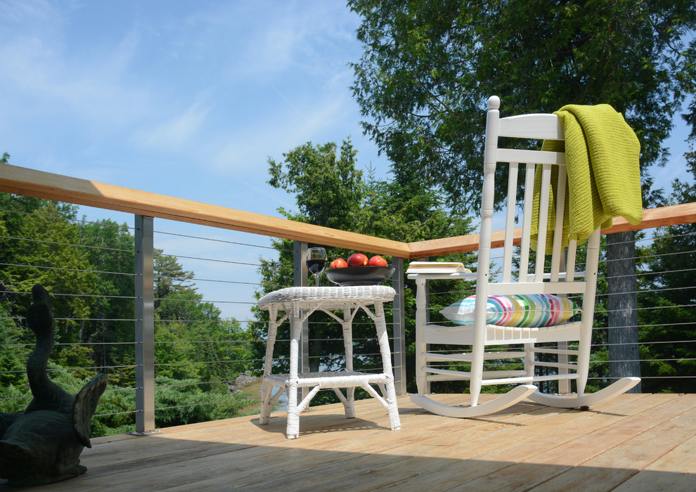 Deck - contemporary deck idea in Portland Maine