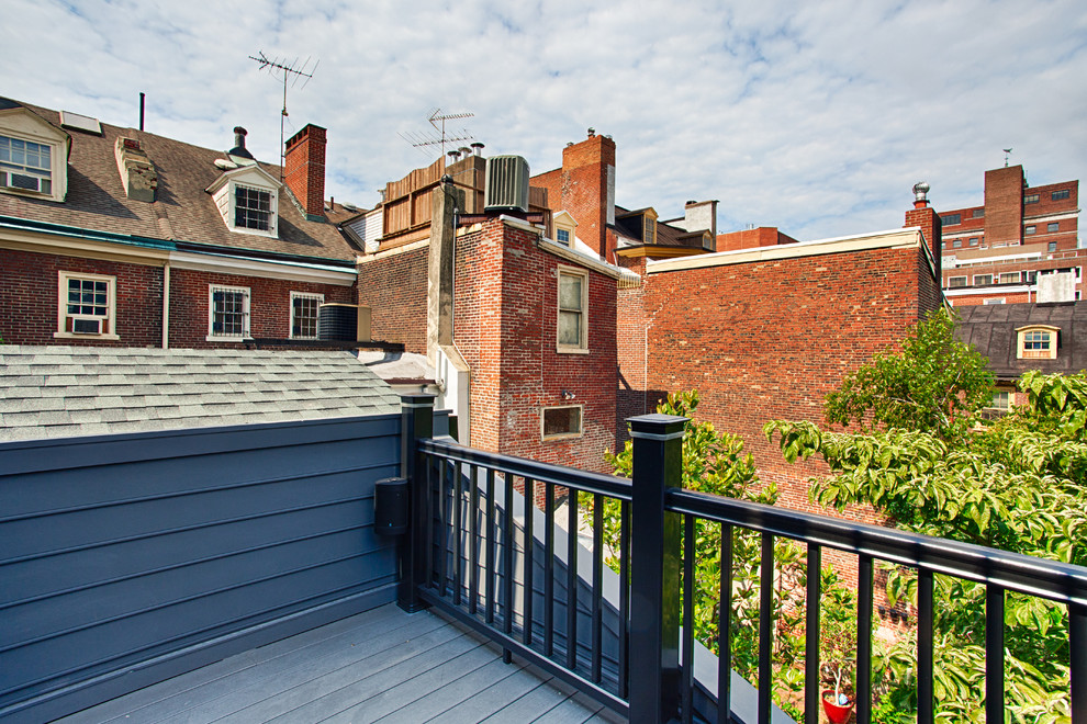 Center City Philadelphia Row Home Rooftop Deck Contemporary Deck