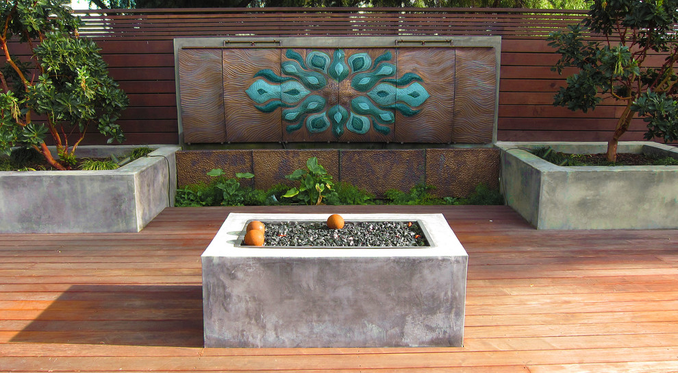 Ceramic Mandala Outdoor Water Wall Bronze Multi Green Combo Modern Deck San Francisco By Damien Jones Art - Outdoor Water Walls Ceramic Mandala Outdoor Water Wall Bronze Multi Green Combo Modern Deck San Francisco By Damien Jones Art - Outdoor Water Walls
