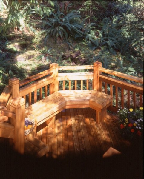 Mountain style deck photo in Vancouver