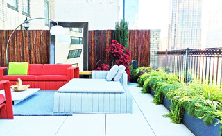 Clinton, NYC Roof Garden: Terrace, Paver Deck, Patio, Outdoor Seating