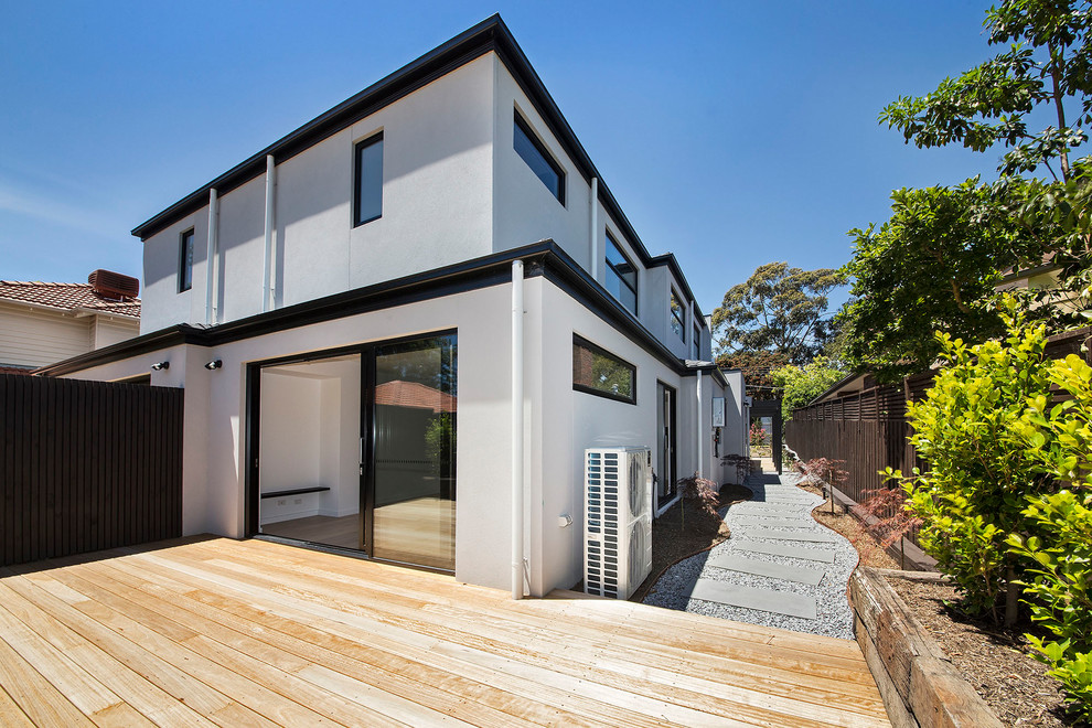 Design ideas for a modern terrace in Melbourne.