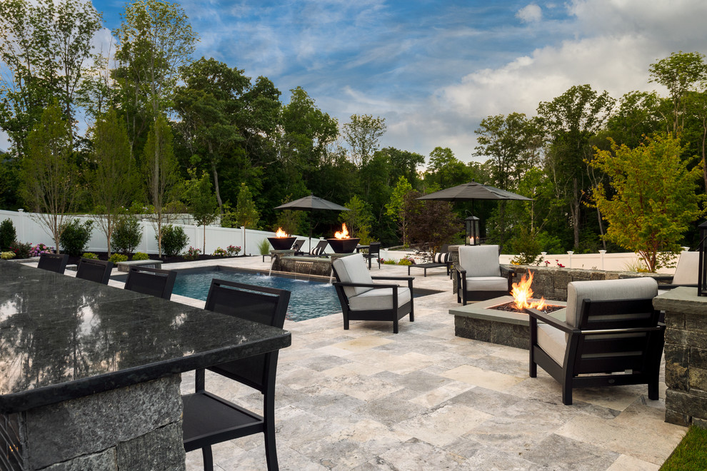 Cohasset Extreme Backyard Contemporáneo Terraza y balcón Boston