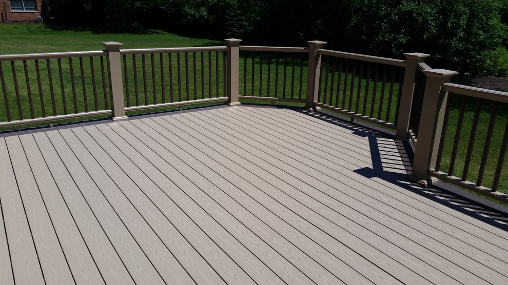 Composite Deck New Lenox Modern Deck Chicago by Nail It