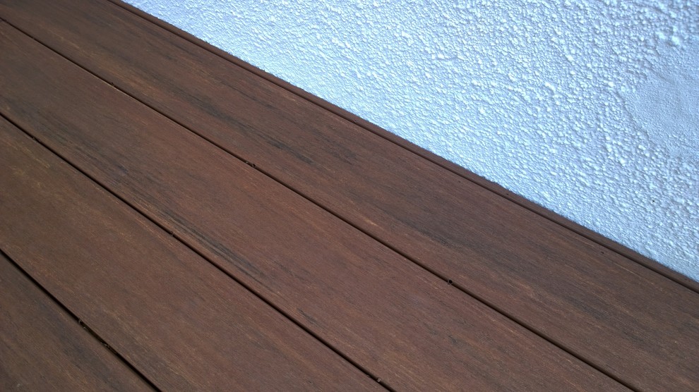 Composite Decking Featuring Azek Vintage Collection Mahogany Contemporary Deck Miami
