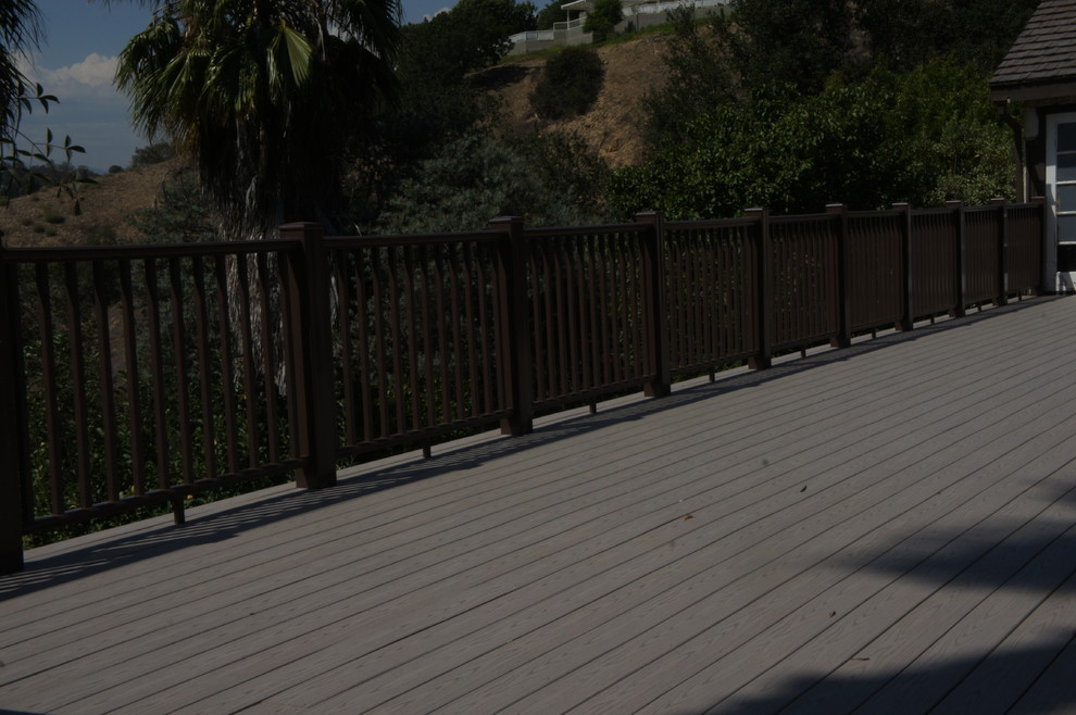 Inspiration for a mediterranean deck remodel in Los Angeles
