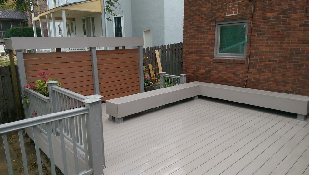 Composite Decks w privacy fence Modern Deck Omaha by Building