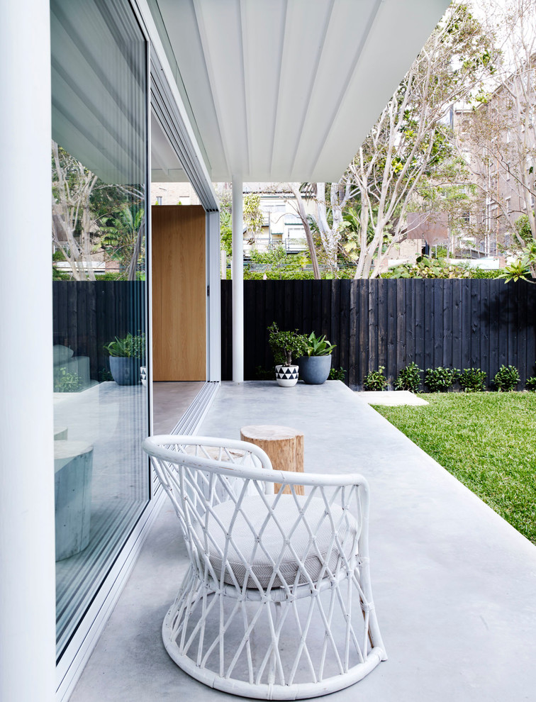 Inspiration for a contemporary terrace in Sydney.