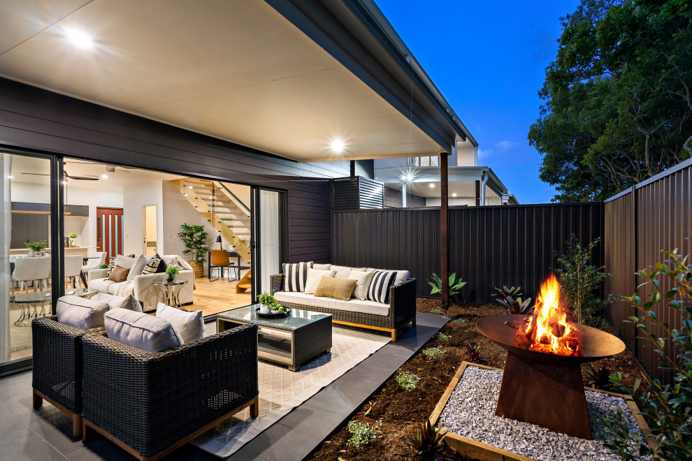 This is an example of a contemporary terrace in Brisbane.