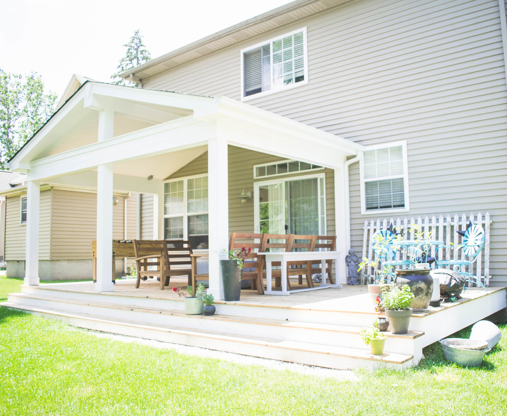 Covered Deck Addition Chris & Abby Farmhouse Deck Other by BGH