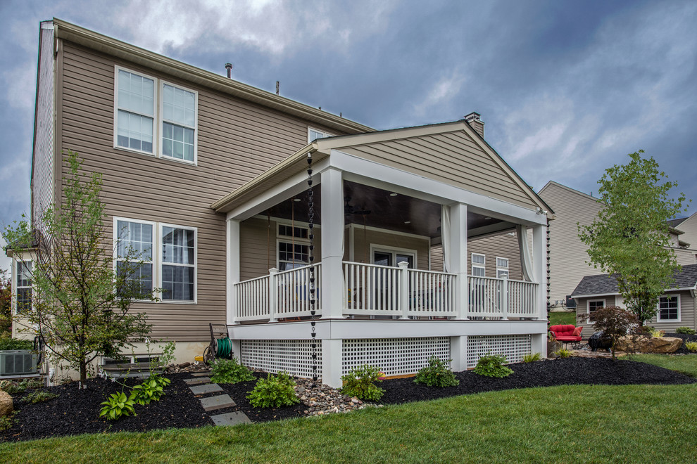 Covered Deck & Front Porch Roof - Traditional - Deck - Philadelphia ...