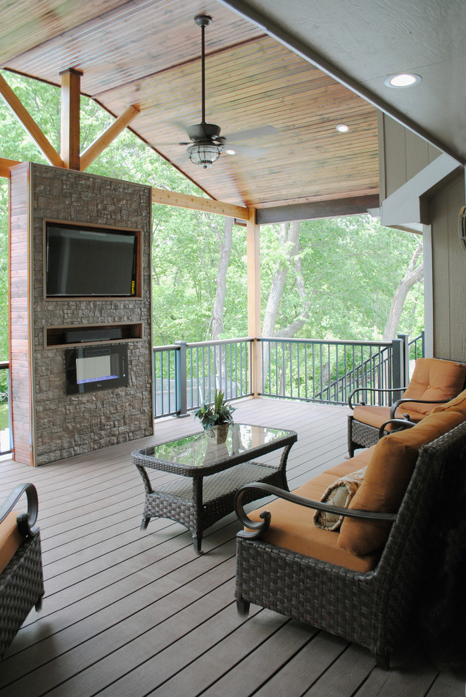 Covered Porch Addition - Traditional - Deck - Other - by Winston Brown ...