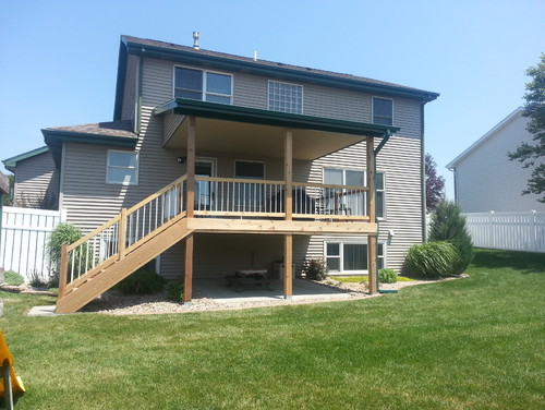 How to build a roof on a deck