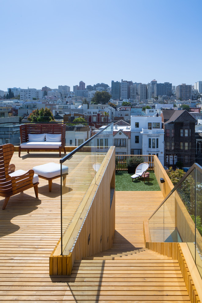Design ideas for a contemporary terrace in San Francisco.