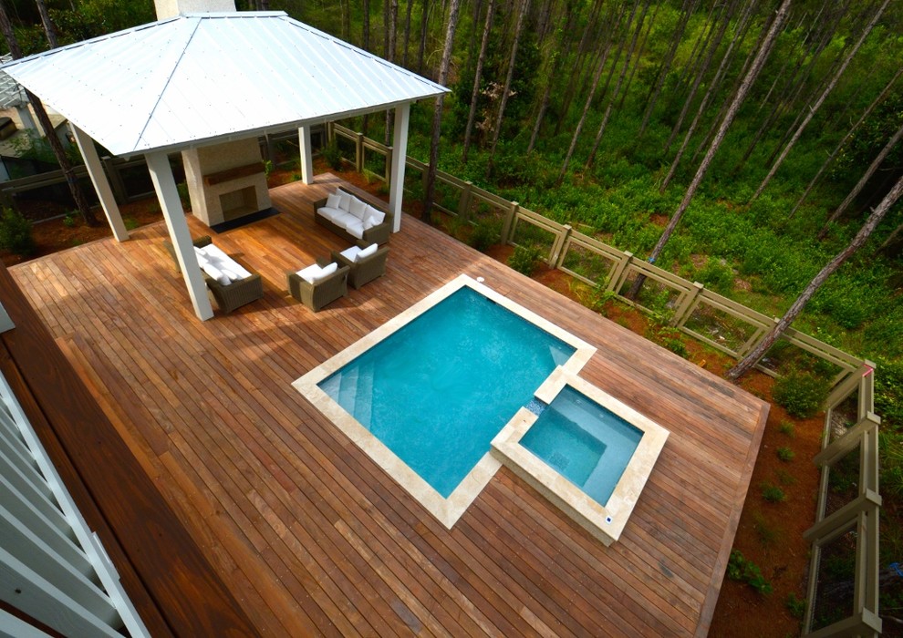 Cumaru Wood Decking for Florida Beach Homes Beach Style Deck