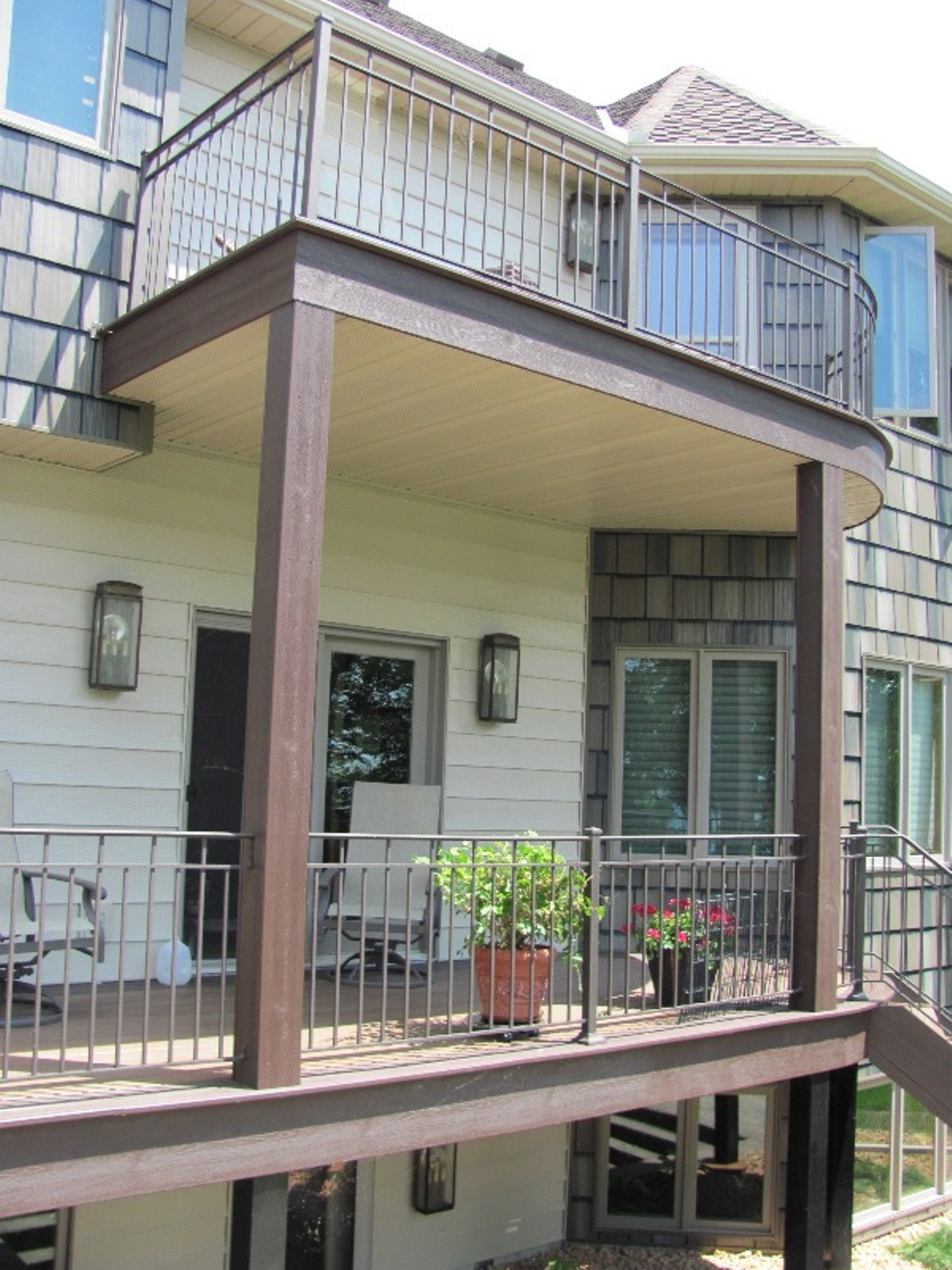 dual level decks on Multi Level Composite Deck Houzz