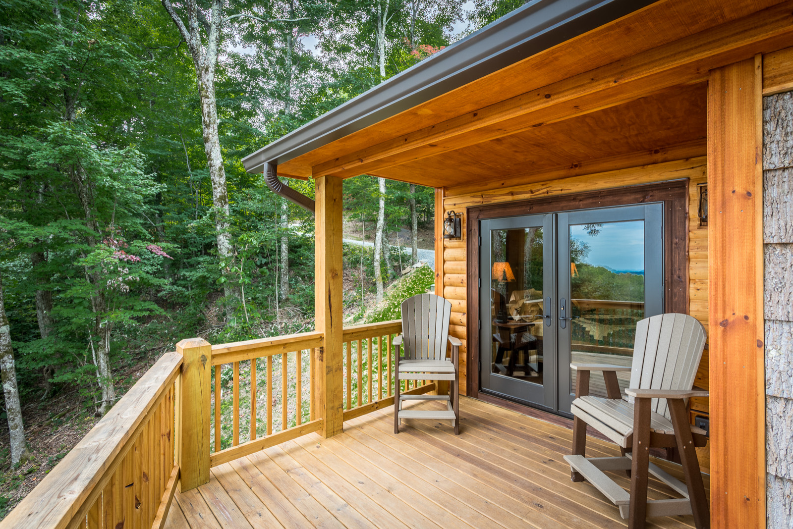 Custom Cabin At Grandfather Rustic Deck Charlotte By Vpc Builders Llc Houzz