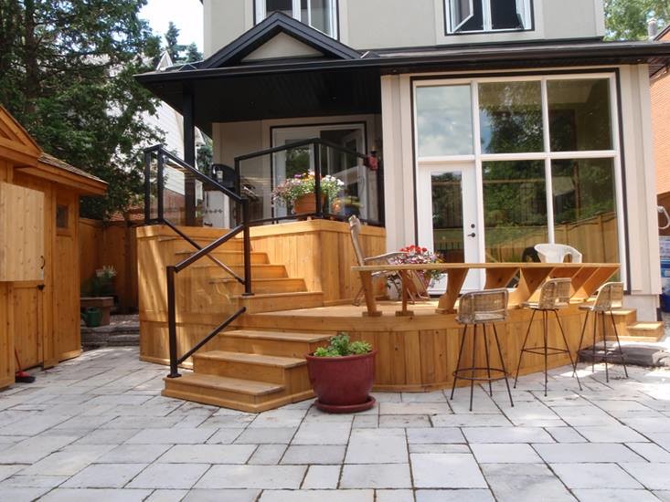 Custom Cedar Deck - Modern - Deck - Ottawa - by Platinum Construction ...