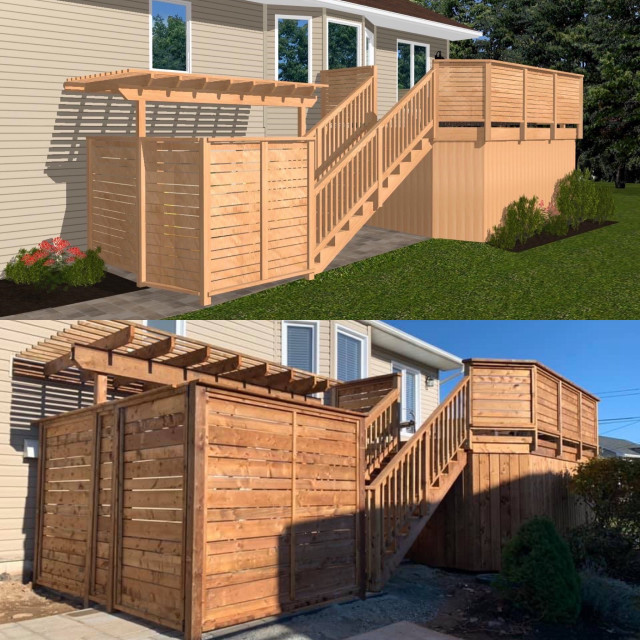 Dartmouth Pressure Treated Deck & Stone Patio Terrace Other by Archadeck of Nova Scotia