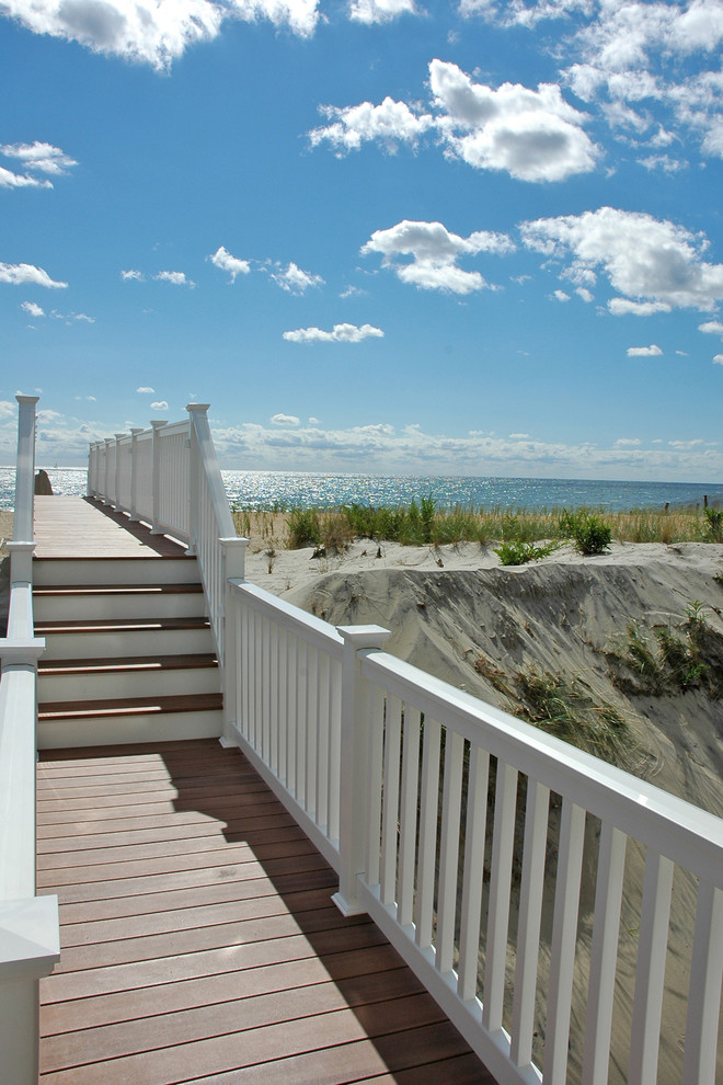 Exemple d'une terrasse bord de mer.
