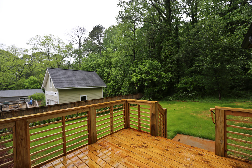 Decatur Prairie Style Addition/Renovation Midcentury Deck Atlanta