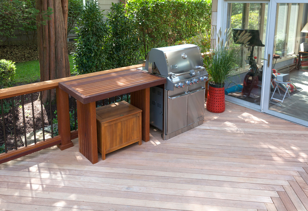 Deck Expansion Project (Outdoor Kitchen) Transitional Deck New