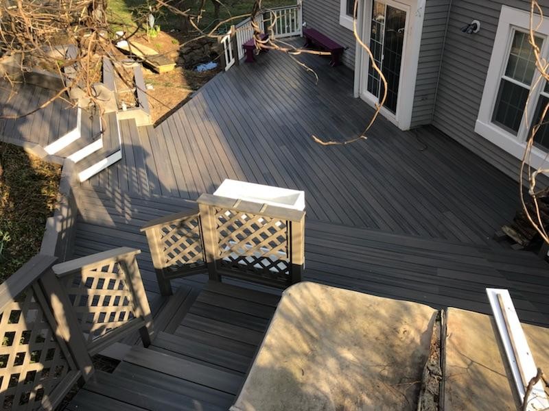 Deck Helmet Extreme Deck Makeover 1.0 with Veranda Grey Composite