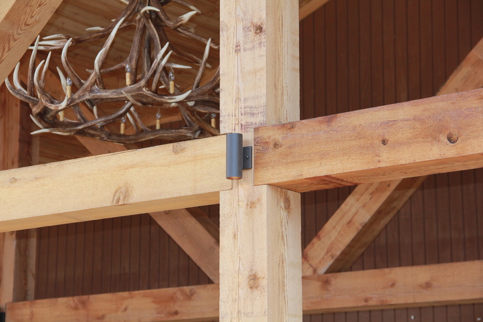 Deck lighting using low voltage under railing LED lights. Traditional Deck Kansas City