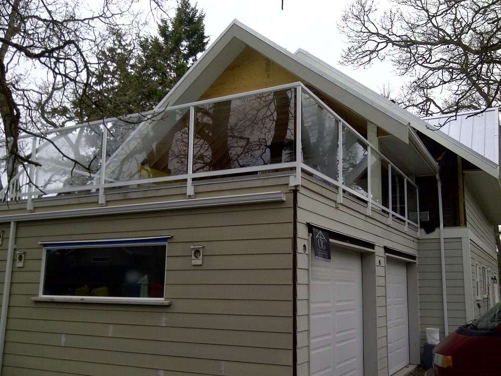 Deck over Garage, View Royal, Victoria BC Modern Deck Vancouver