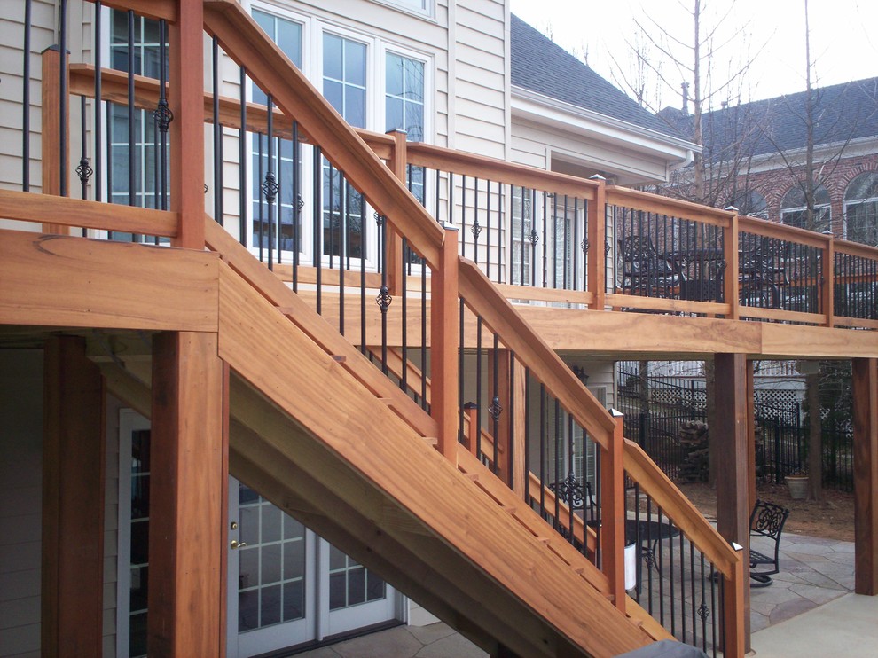 This is an example of a traditional back terrace in St Louis.