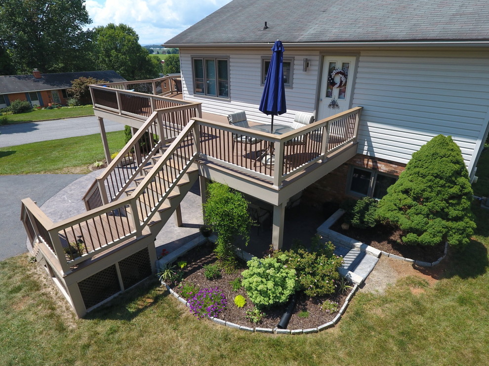 Deck Remodel - Large Wrap-Around Second Story Deck - Classique ...