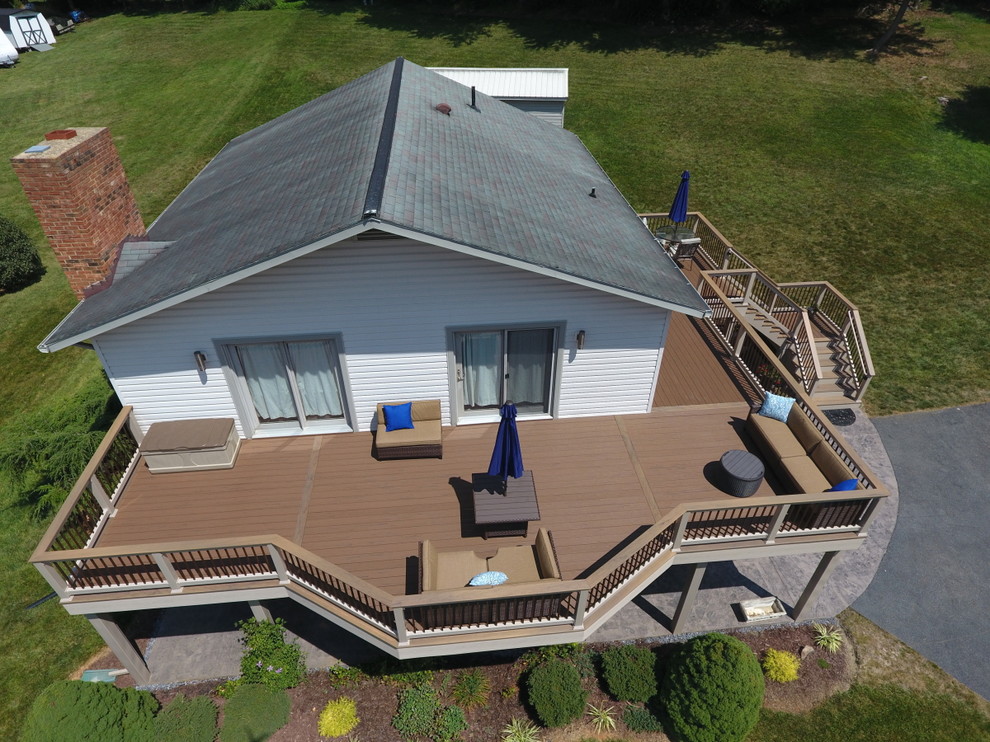 Deck Remodel - Large Wrap-Around Second Story Deck - Traditional - Deck ...