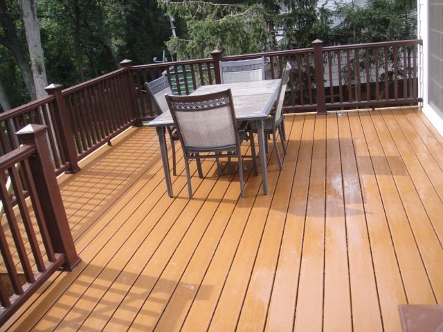 Large elegant backyard deck photo in DC Metro with no cover