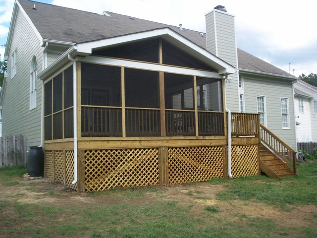 Decks and Screened Porch - Traditional - Terrace - Raleigh - by ...