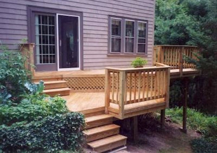 Inspiration for a craftsman deck remodel in Boston