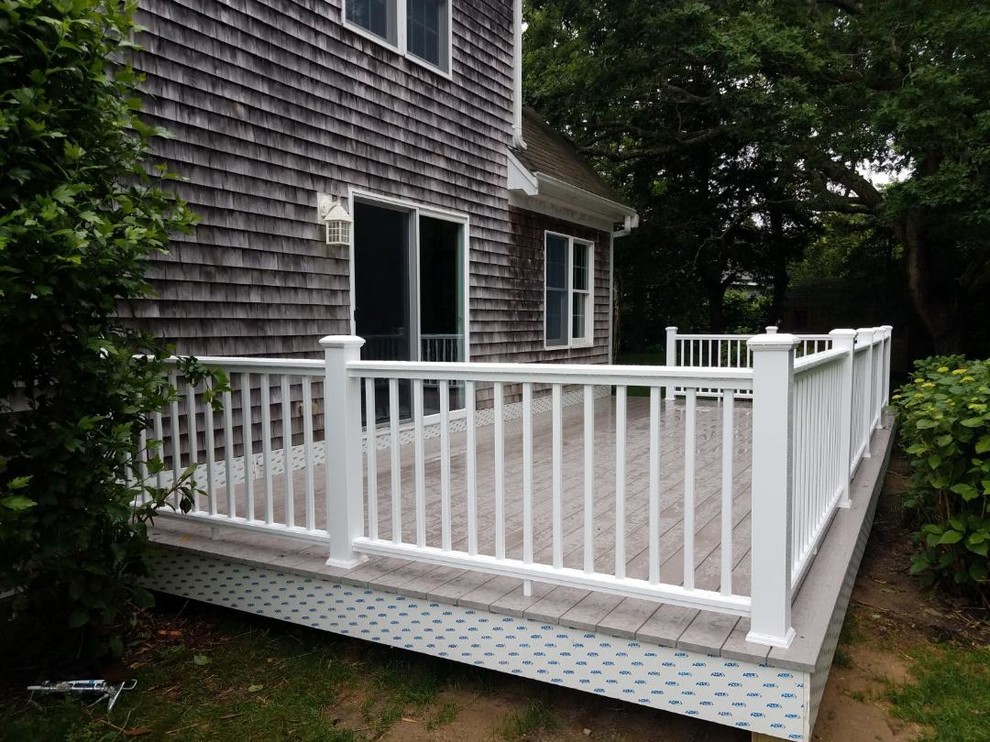 Deck - large backyard deck idea in Boston