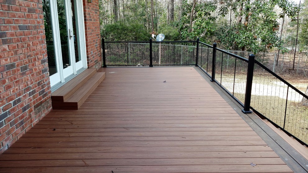 Decks with Trex Transcends and Fortress Cable Railing Traditional