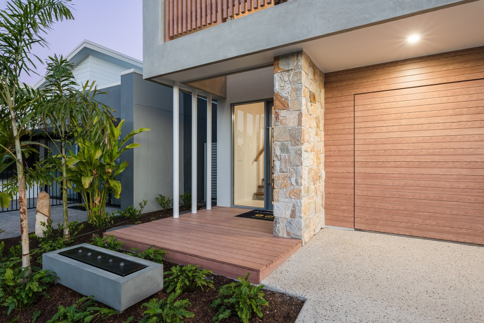 This is an example of a contemporary terrace in Sunshine Coast.
