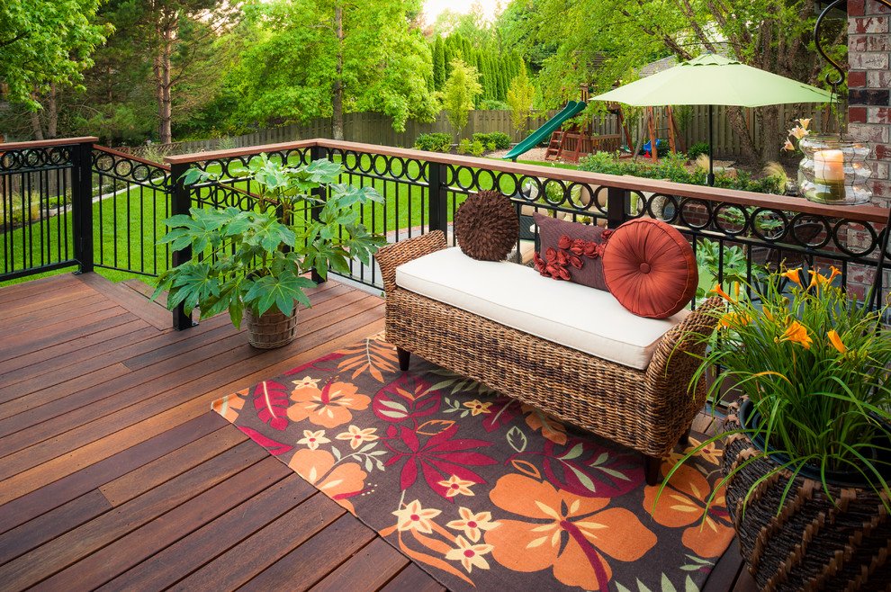 Inspiration for a timeless deck remodel in Portland with no cover