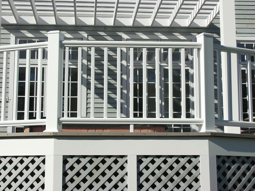 Double the low maintenance pleasure; deck and pergola combination in