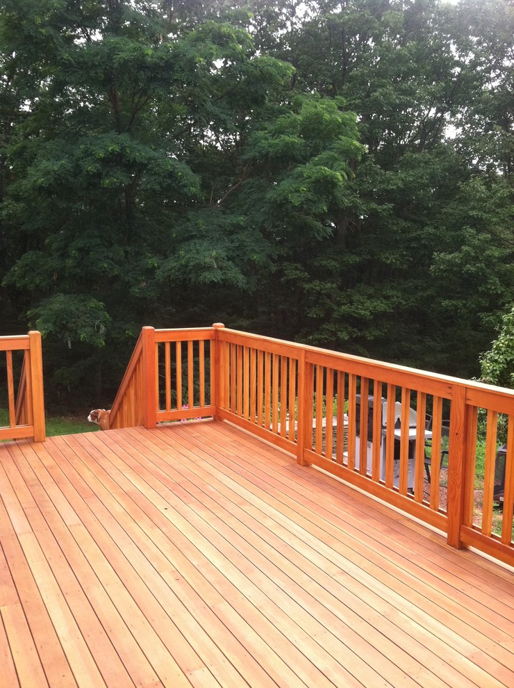 Douglas fir deck Rustic Deck Boston by Liberty Homes Houzz