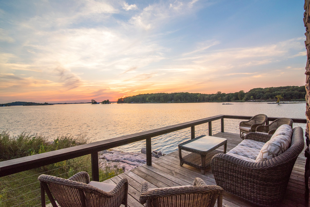 Eel Bay Island Boathouse with Living Quarters Rustic Deck New