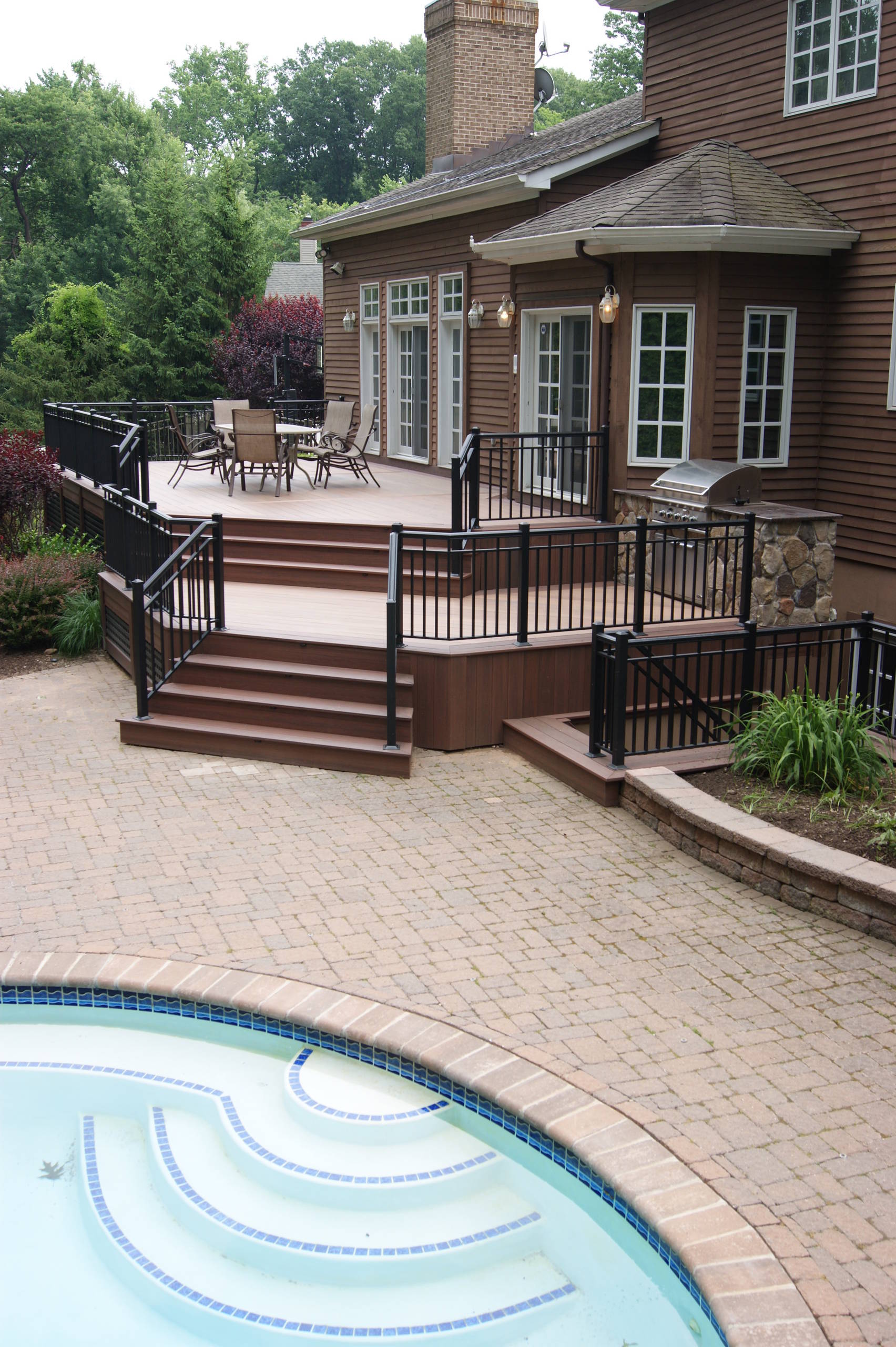 multi tier deck designs on 75 Beautiful Large Outdoor Kitchen Deck Pictures Ideas May 2021 Houzz